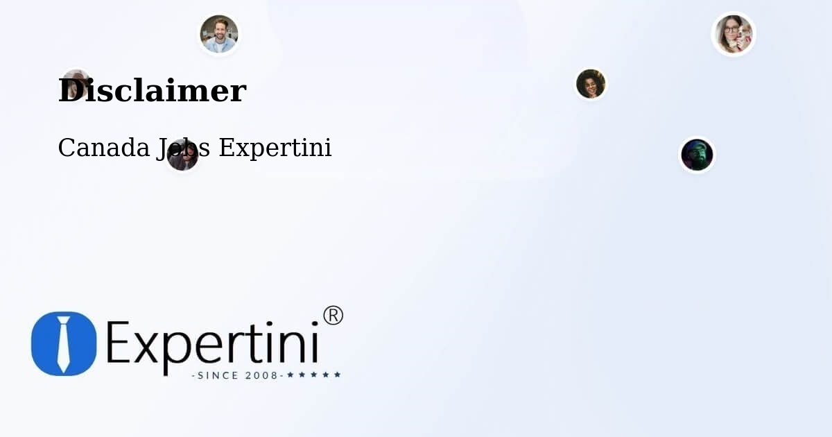 Disclaimer – Taber - Canada Jobs Expertini